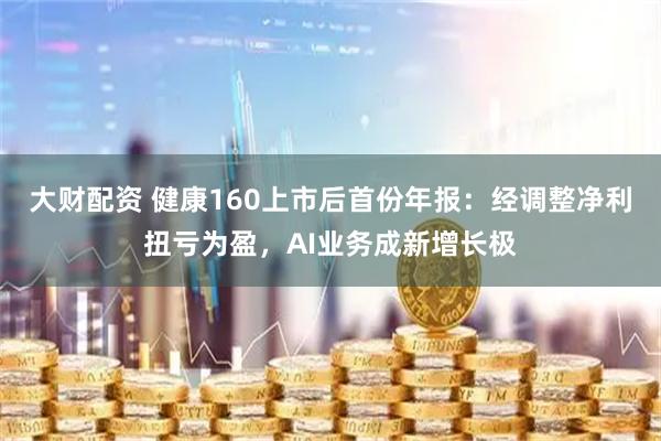 大财配资 健康160上市后首份年报：经调整净利扭亏为盈，AI业务成新增长极